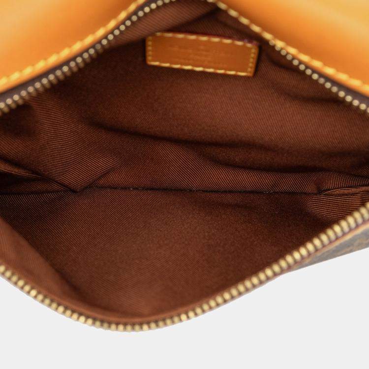 Pre Owned Louis Vuitton Brown Monogram Saumur Messenger PM