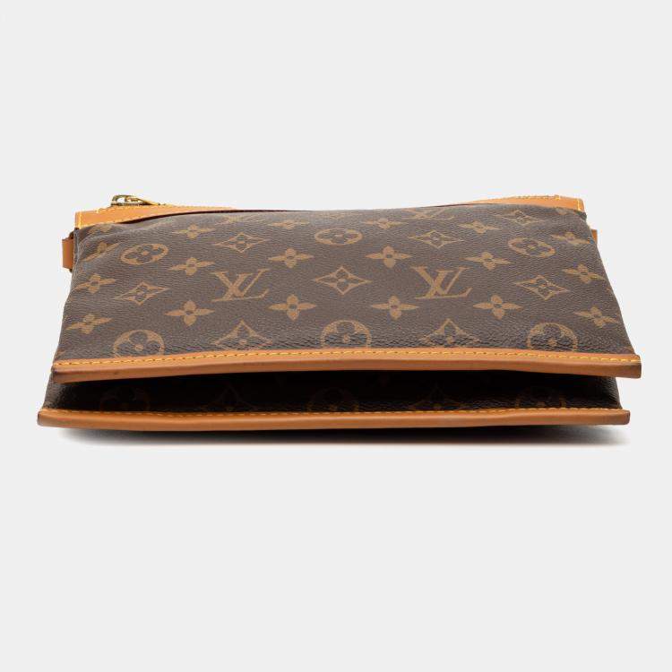 Pre Owned Louis Vuitton Brown Monogram Saumur Messenger PM