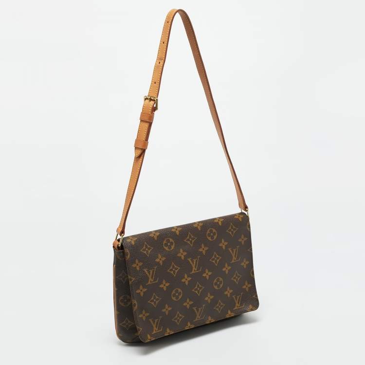 Pre Owned Louis Vuitton Musette Tango Monogram Canvas Bag