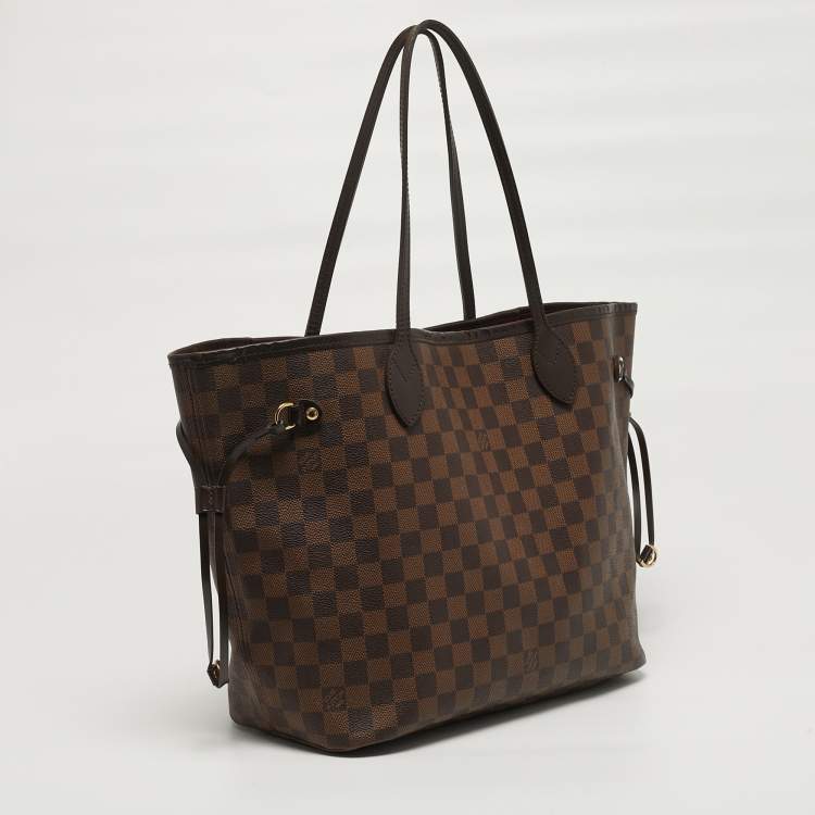 Pre Owned Louis Vuitton Neverfull MM Damier Ebene Canvas Bag