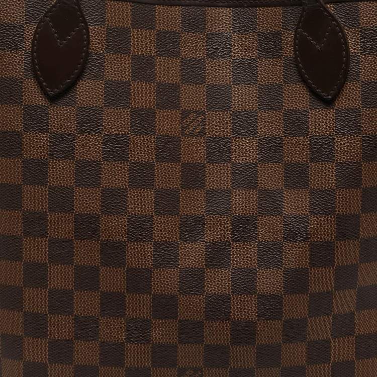 Pre Owned Louis Vuitton Neverfull MM Damier Ebene Canvas Bag