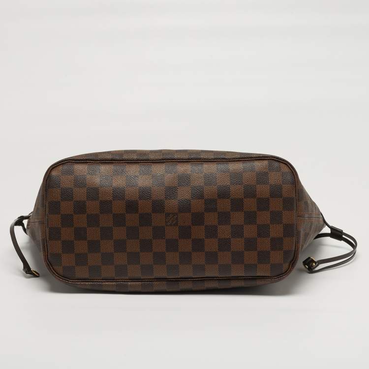 Pre Owned Louis Vuitton Neverfull MM Damier Ebene Canvas Bag