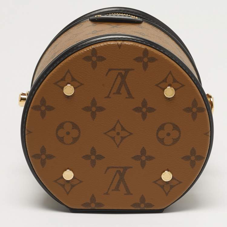 Pre Owned Louis Vuitton Cannes Black Monogram Reverse Canvas Bag