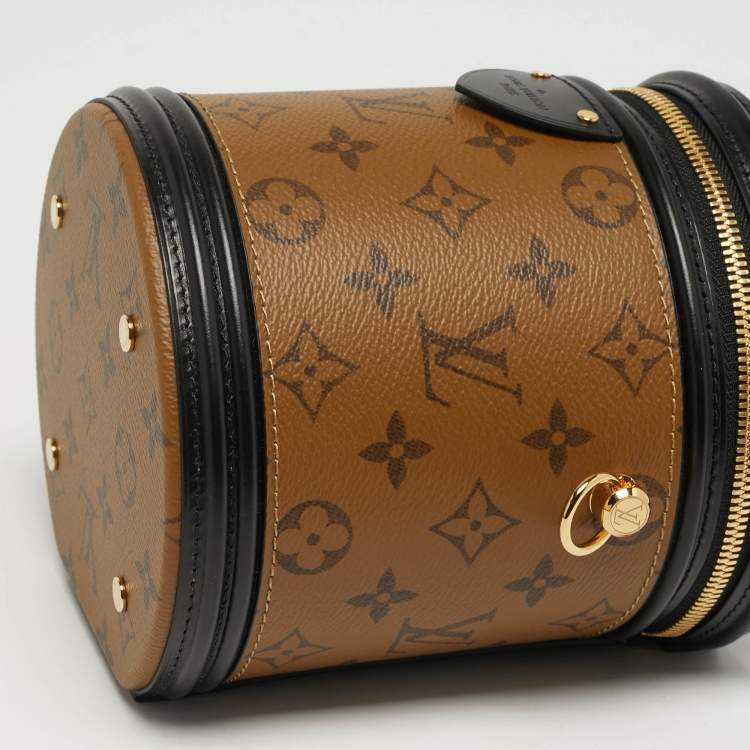 Pre Owned Louis Vuitton Cannes Black Monogram Reverse Canvas Bag