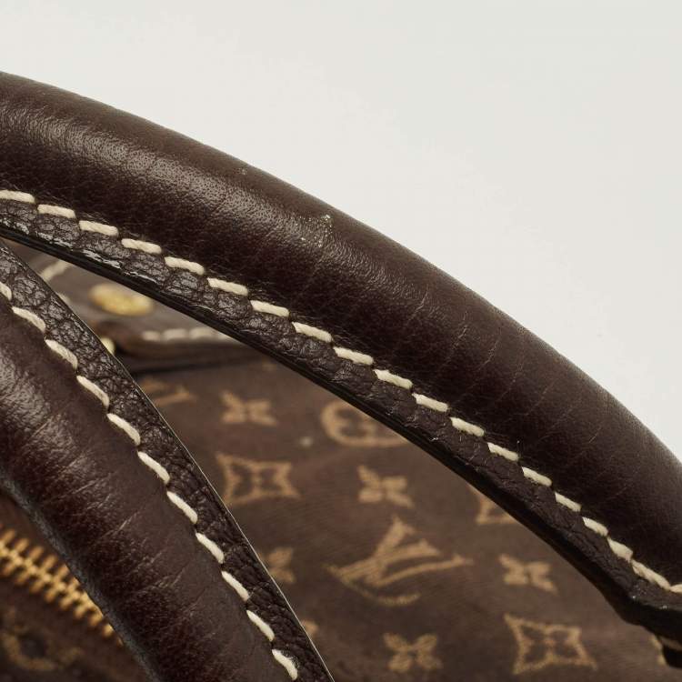 Pre Owned Louis Vuitton Speedy 30 Fusain Monogram Idylle Canvas Bag