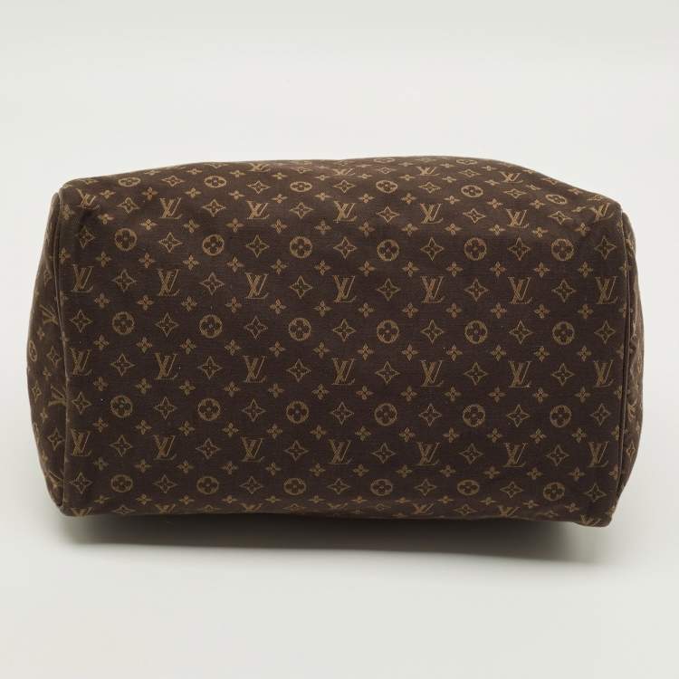 Pre Owned Louis Vuitton Speedy 30 Fusain Monogram Idylle Canvas Bag