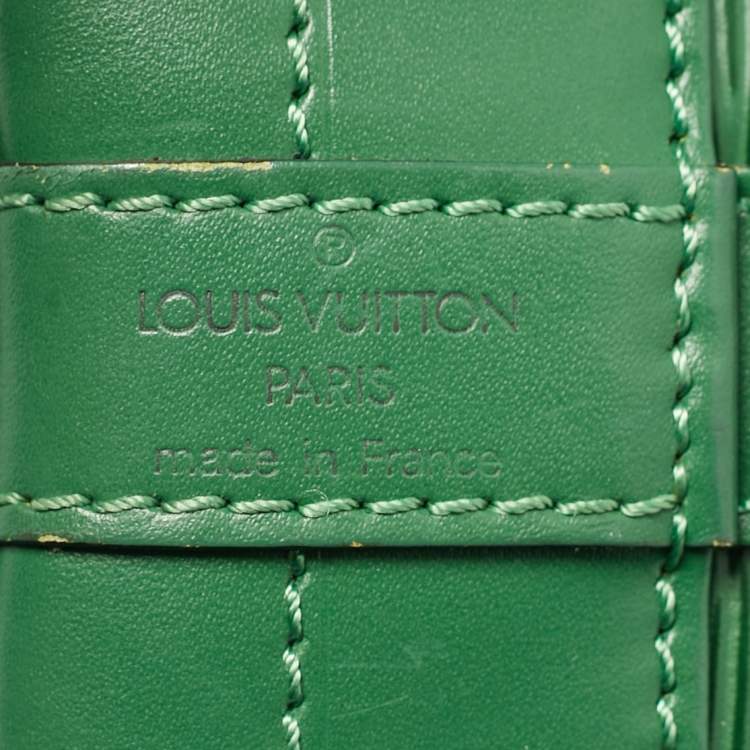 Pre Owned Louis Vuitton Noe Borneo Green Epi Leather Bag