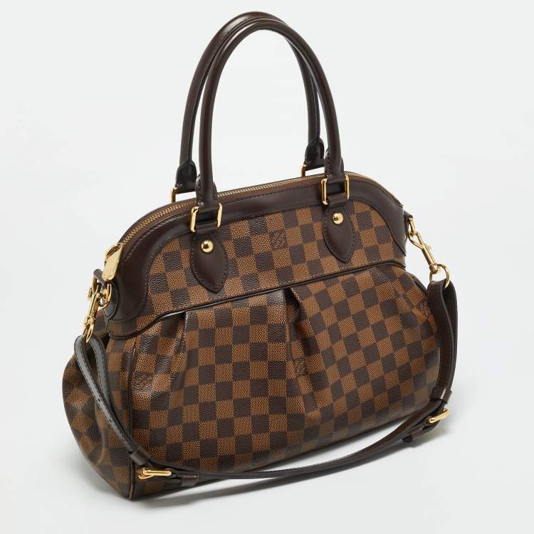 Pre Owned Louis Vuitton Trevi PM Damier Ebene Canvas Bag