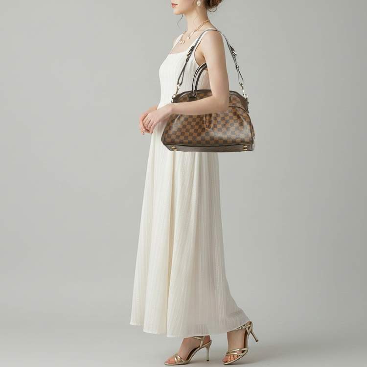 Pre Owned Louis Vuitton Trevi PM Damier Ebene Canvas Bag