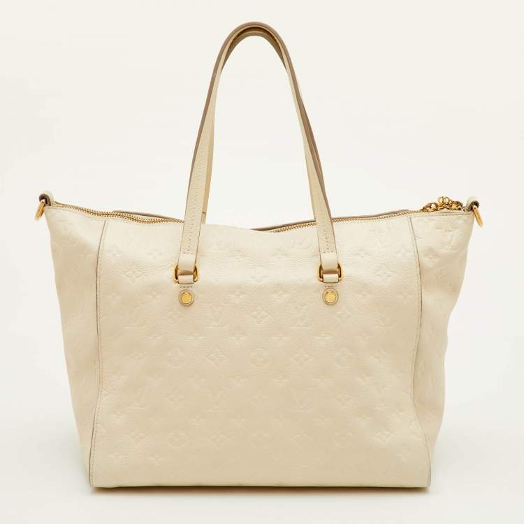 Pre Owned Louis Vuitton Lumineuse PM Neige Monogram Empreinte Leather Bag