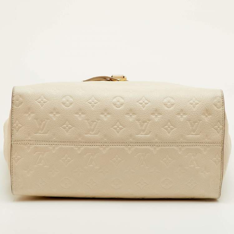 Pre Owned Louis Vuitton Lumineuse PM Neige Monogram Empreinte Leather Bag