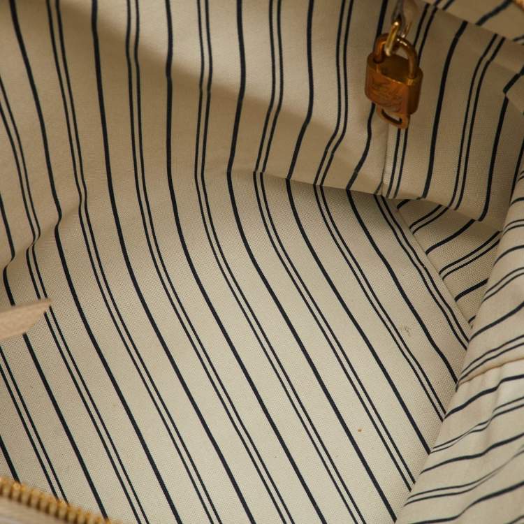 Pre Owned Louis Vuitton Lumineuse PM Neige Monogram Empreinte Leather Bag