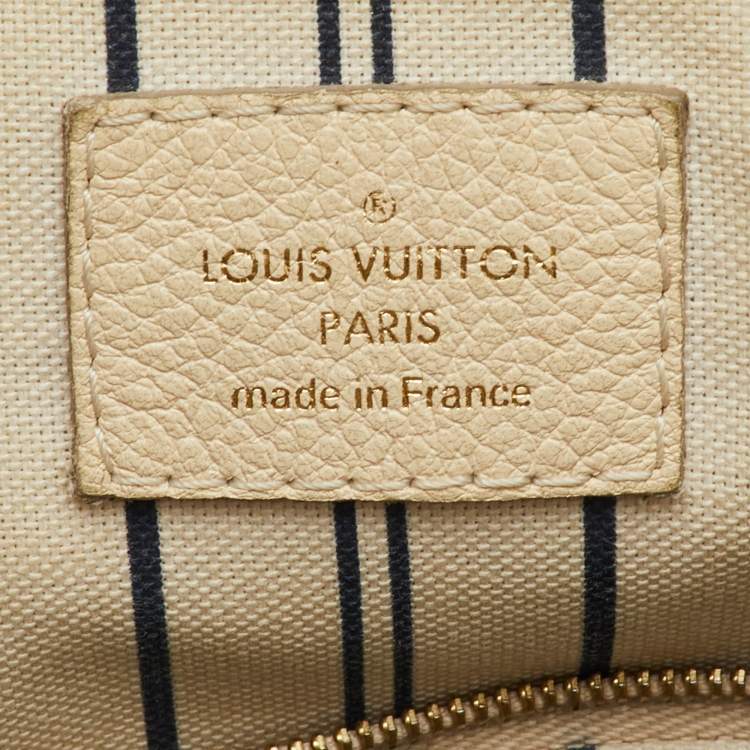 Pre Owned Louis Vuitton Lumineuse PM Neige Monogram Empreinte Leather Bag