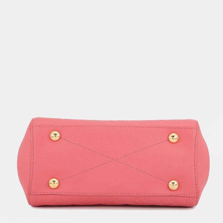 مملوكة مسبقًا Louis Vuitton Montaigne Blossom Pink Monogram Empreinte Leather Size BB