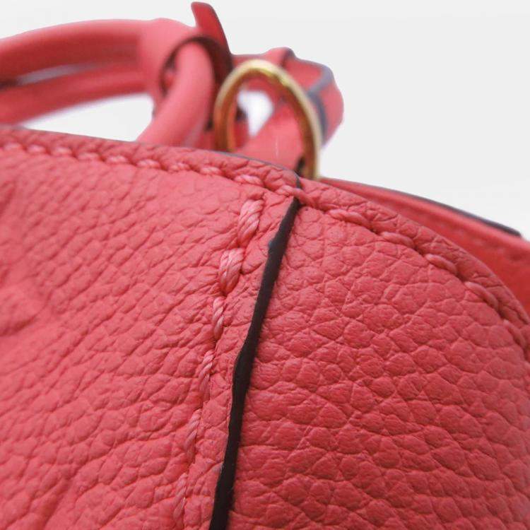 مملوكة مسبقًا Louis Vuitton Montaigne Blossom Pink Monogram Empreinte Leather Size BB