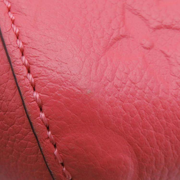 مملوكة مسبقًا Louis Vuitton Montaigne Blossom Pink Monogram Empreinte Leather Size BB