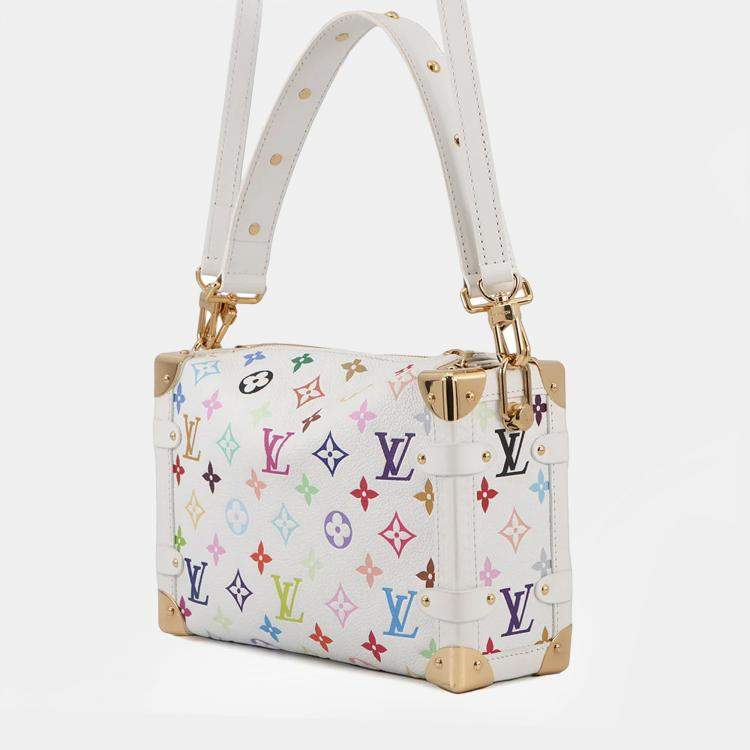 Pre Owned Louis Vuitton Lv X Tm Side Trunk White Monogram Multicolor Size MM