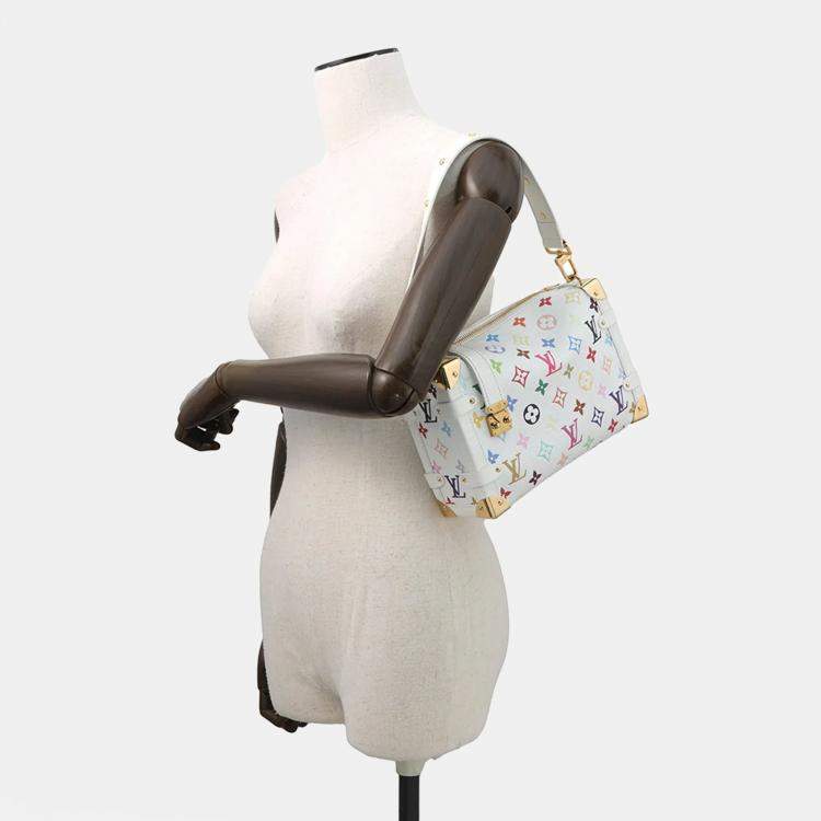Pre Owned Louis Vuitton Lv X Tm Side Trunk White Monogram Multicolor Size MM