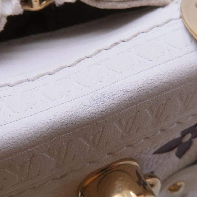 Pre Owned Louis Vuitton Lv X Tm Side Trunk White Monogram Multicolor Size MM