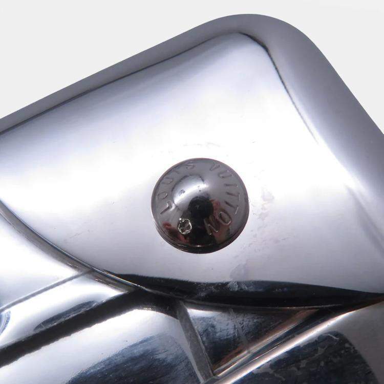 Pre Owned Louis Vuitton Cotteville Silver Monogram Mirror Size 40