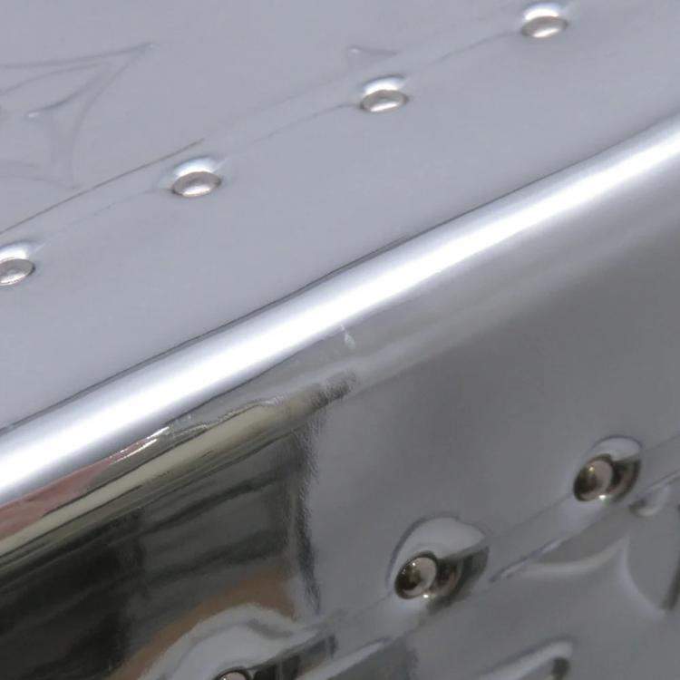 Pre Owned Louis Vuitton Cotteville Silver Monogram Mirror Size 40