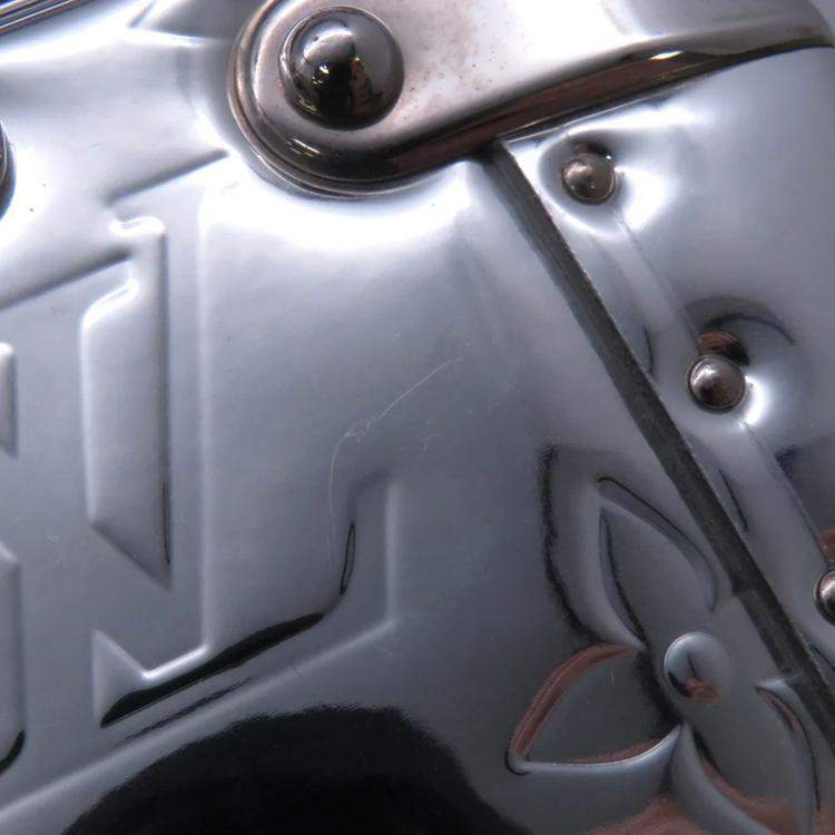 Pre Owned Louis Vuitton Cotteville Silver Monogram Mirror Size 40