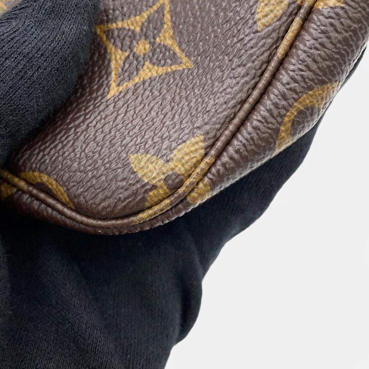 Pre Owned Louis Vuitton Mini Pochette Accessoires Blue Monogram Vivienne