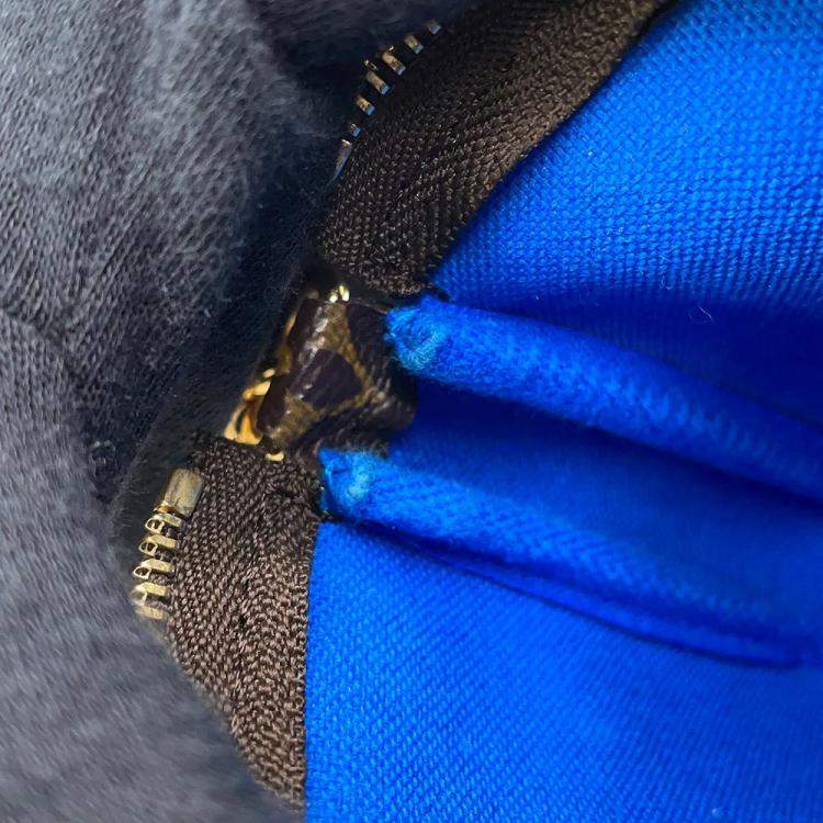 Pre Owned Louis Vuitton Mini Pochette Accessoires Blue Monogram Vivienne