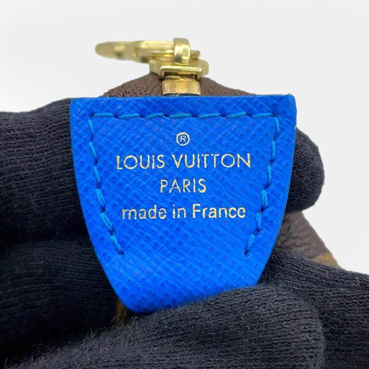 Pre Owned Louis Vuitton Mini Pochette Accessoires Blue Monogram Vivienne