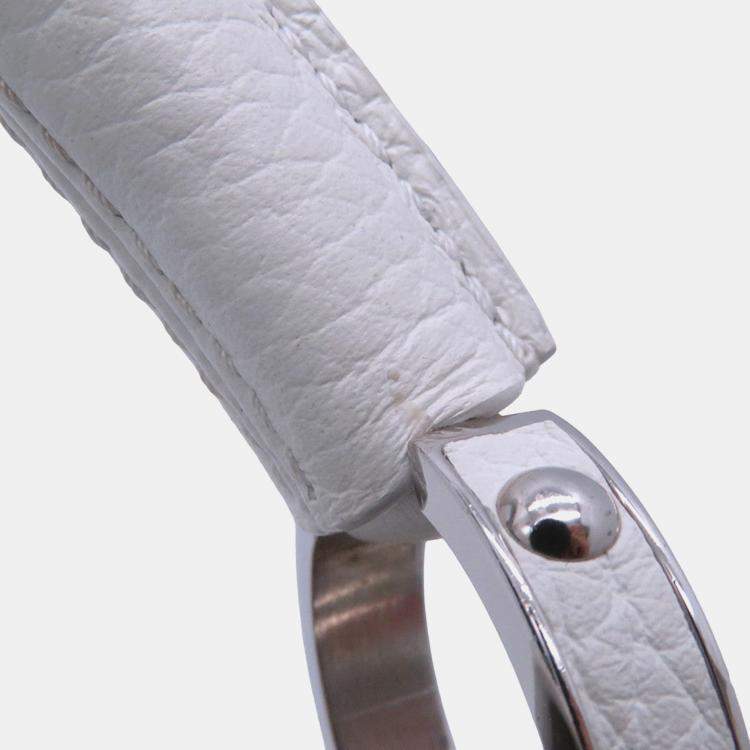 Pre Owned Louis Vuitton Capucines Lvxyk White/Multicolor Taurillon Leather Painted Dot Size Bb