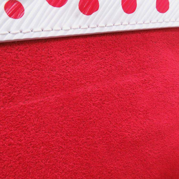 Pre Owned Louis Vuitton Lvxyk Cluny Blanc/Rouge Epi Leather Infinity Dots Size Mini