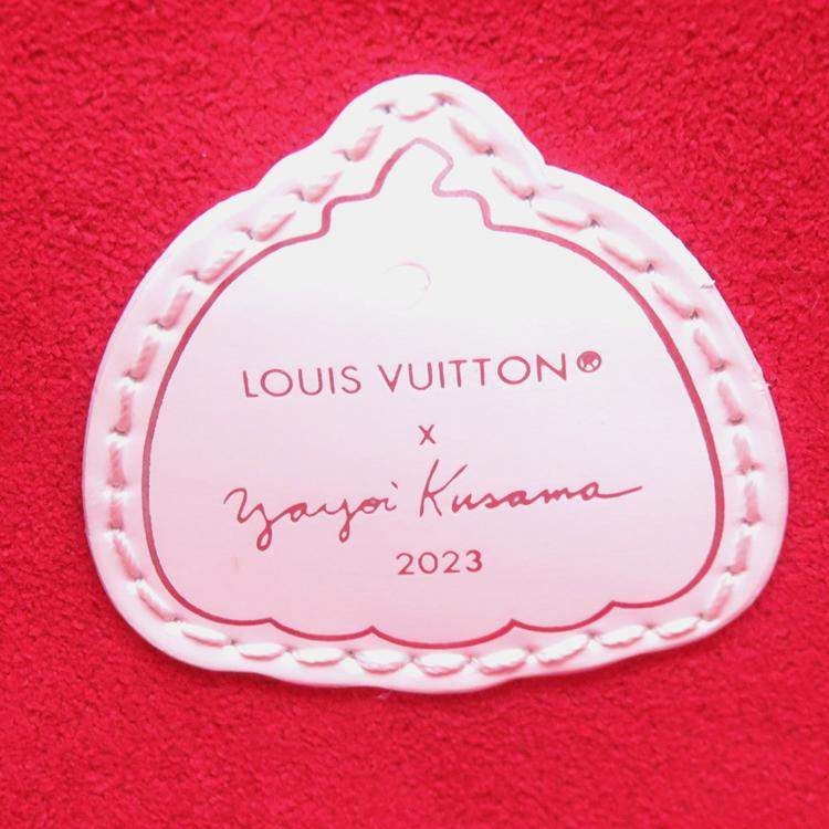 Pre Owned Louis Vuitton Lvxyk Cluny Blanc/Rouge Epi Leather Infinity Dots Size Mini