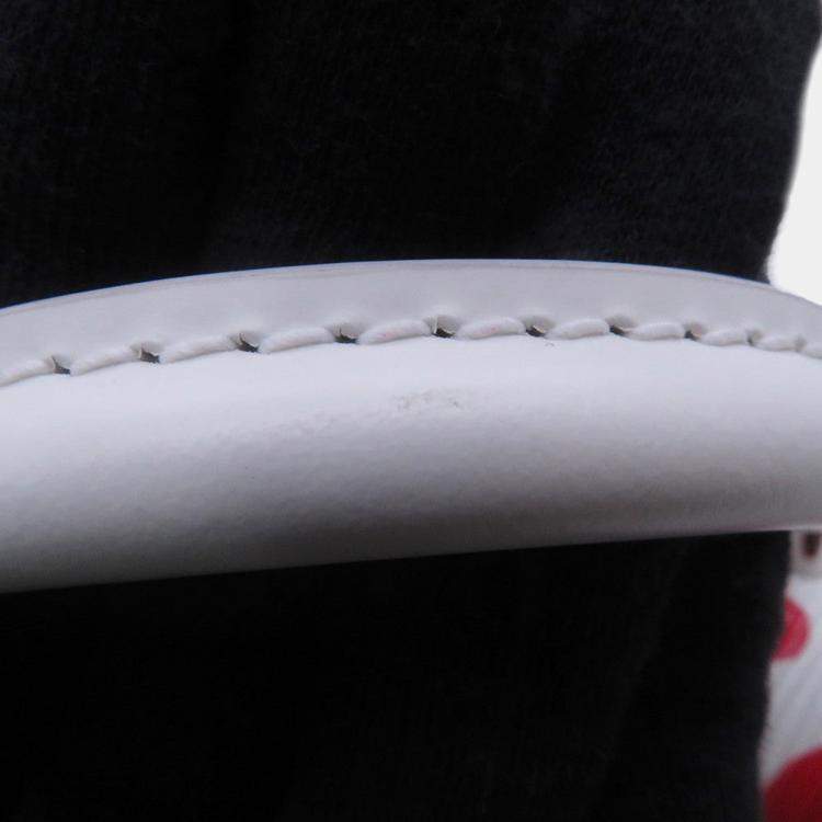 Pre Owned Louis Vuitton Lvxyk Cluny Blanc/Rouge Epi Leather Infinity Dots Size Mini