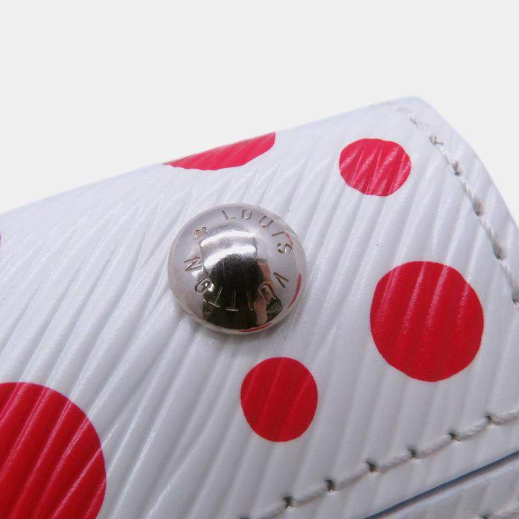 Pre Owned Louis Vuitton Lvxyk Cluny Blanc/Rouge Epi Leather Infinity Dots Size Mini