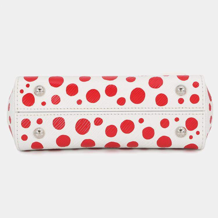 Pre Owned Louis Vuitton Lvxyk Cluny Blanc/Rouge Epi Leather Infinity Dots Size Mini