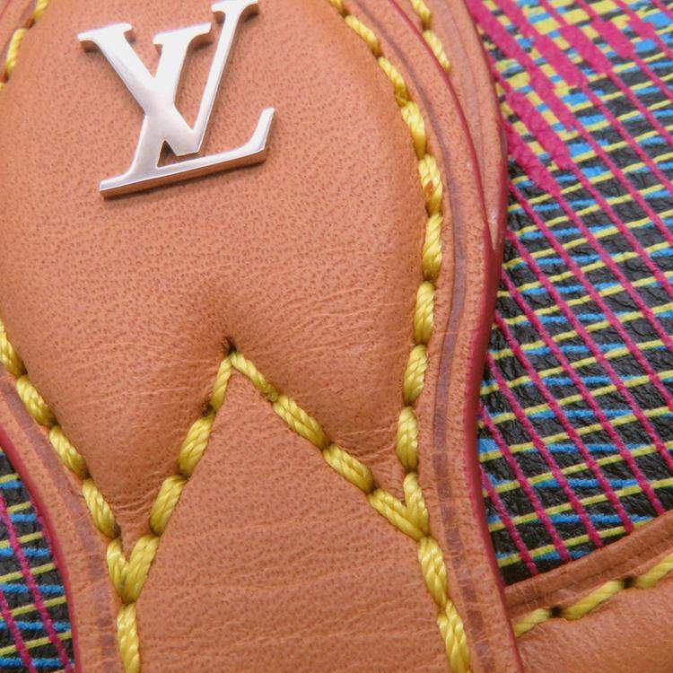 Pre Owned Louis Vuitton Tambourine Pink/Multicolor Monogram Lv Pop Leather
