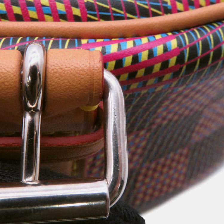 Pre Owned Louis Vuitton Tambourine Pink/Multicolor Monogram Lv Pop Leather