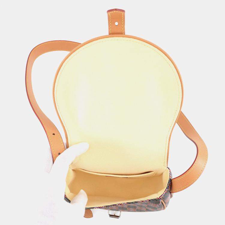 Pre Owned Louis Vuitton Tambourine Pink/Multicolor Monogram Lv Pop Leather