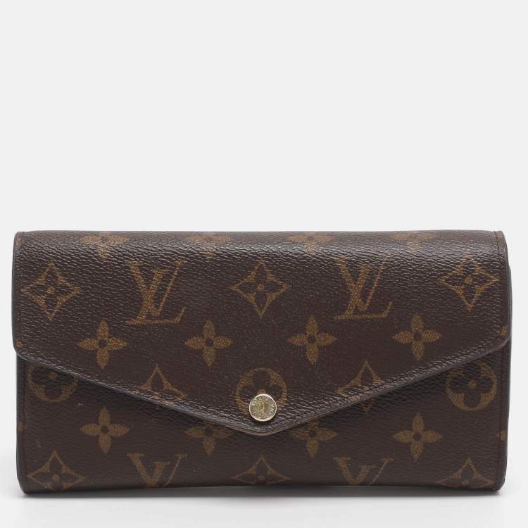 Pre Owned Louis Vuitton Sarah Monogram Canvas Continental Wallet