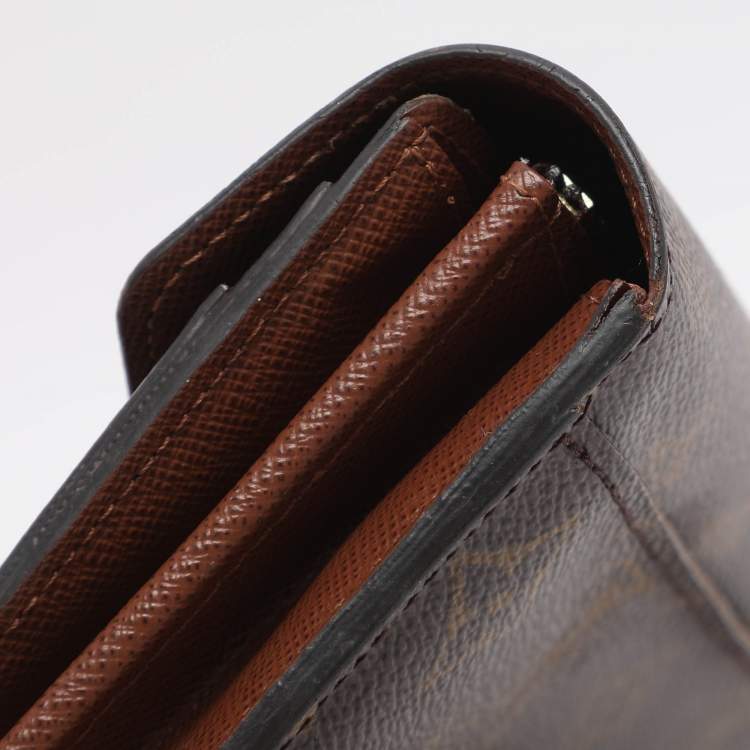 Pre Owned Louis Vuitton Sarah Monogram Canvas Continental Wallet