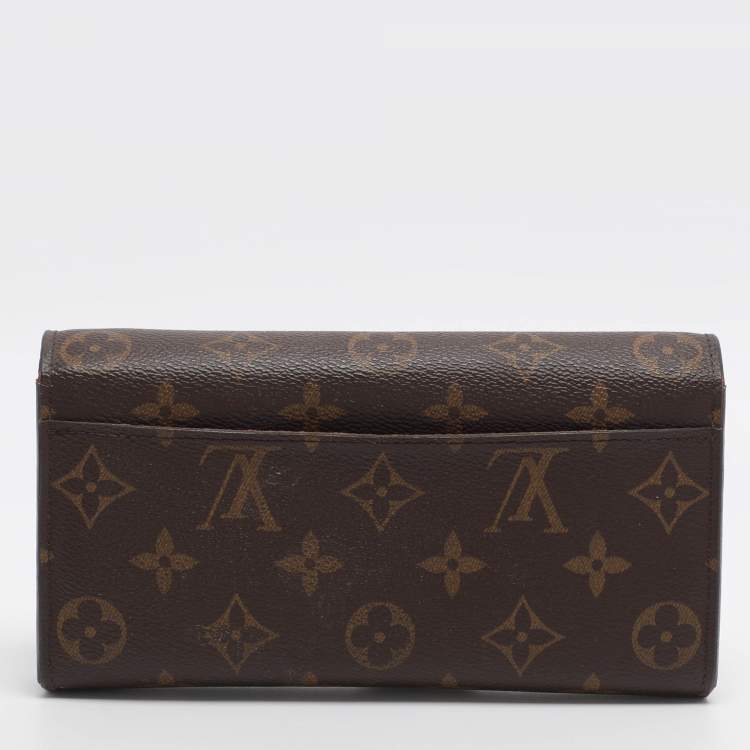 Pre Owned Louis Vuitton Sarah Monogram Canvas Continental Wallet