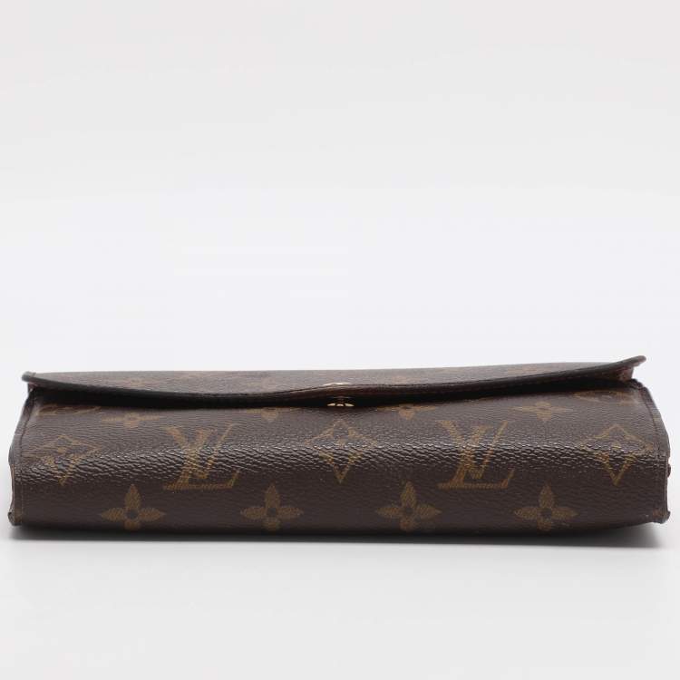 Pre Owned Louis Vuitton Sarah Monogram Canvas Continental Wallet