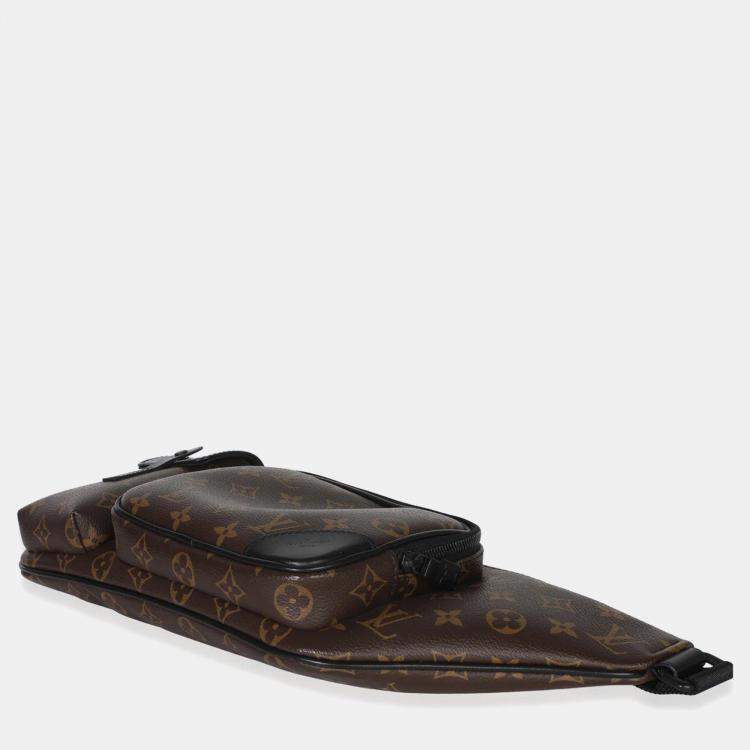 Pre Owned Louis Vuitton Monogram Macassar Canvas Christopher Bumbag