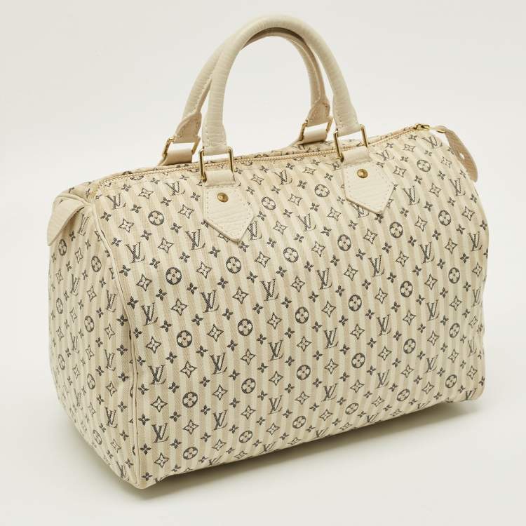 مملوكة مسبقًا حقيبة لوي فيتون سبيدي 30 دون مونوجرام ميني لين كانفاس