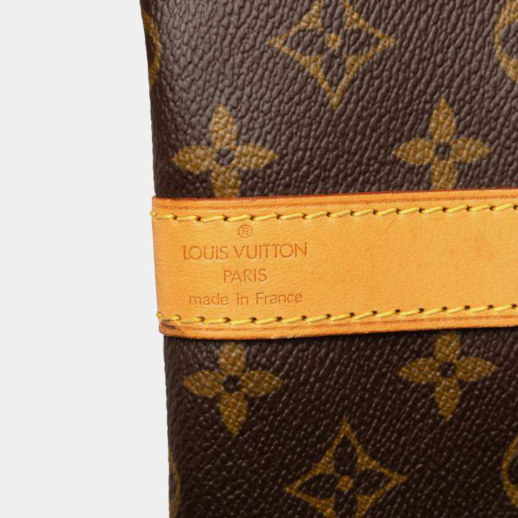 Pre Owned Louis Vuitton Brown Monogram Keepall Bandouliere 60