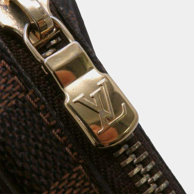 Pre Owned Louis Vuitton Brown Damier Ebene Brooklyn Bum Bag