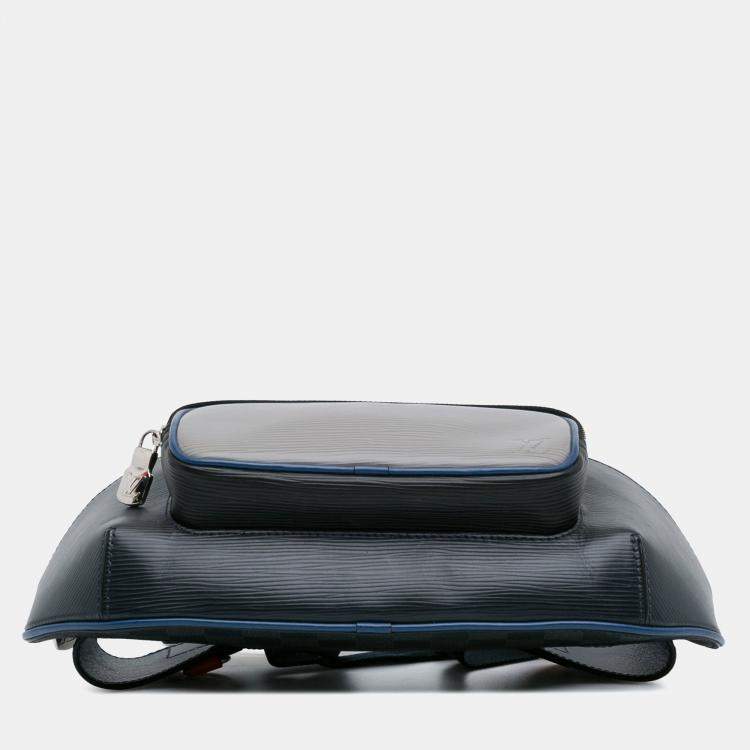 Pre Owned Louis Vuitton Blue Epi Damier Graphite Bumbag