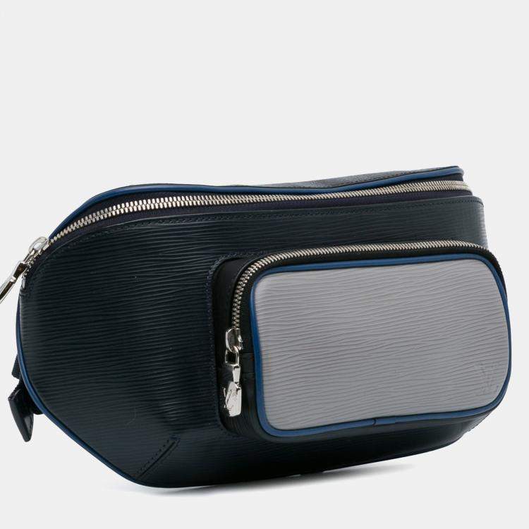 Pre Owned Louis Vuitton Blue Epi Damier Graphite Bumbag