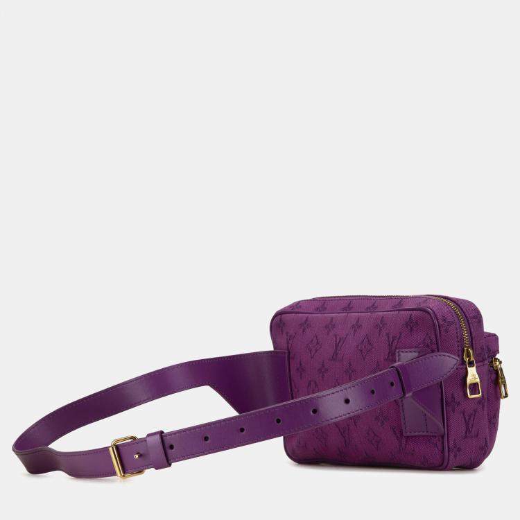 مملوكة مسبقًا Louis Vuitton Purple Monogram Denim Outdoor Bumbag