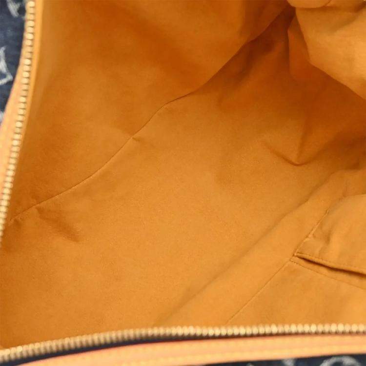 Pre Owned Louis Vuitton Blue Monogram Denim Cabas Raye GM 2way Tote